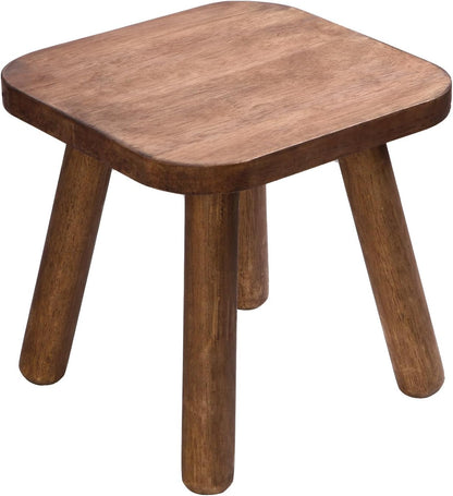 Wooden Step Stool for Adults & Toddlers – 9.3" Height, 4 Detachable Legs