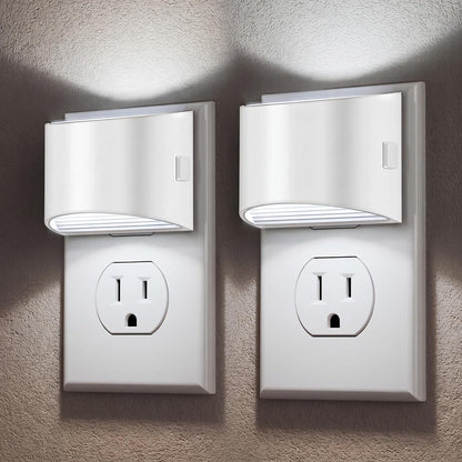 Night Lights Plug into Wall (2-Pack) – 3000K, 3-Level Dimmable, Dusk to Dawn Sensor